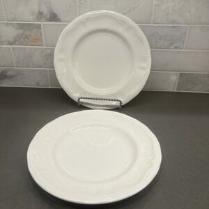 2 Yamaka Kentshire Japan bread/salad Plate Vintage Cream/Bone/White